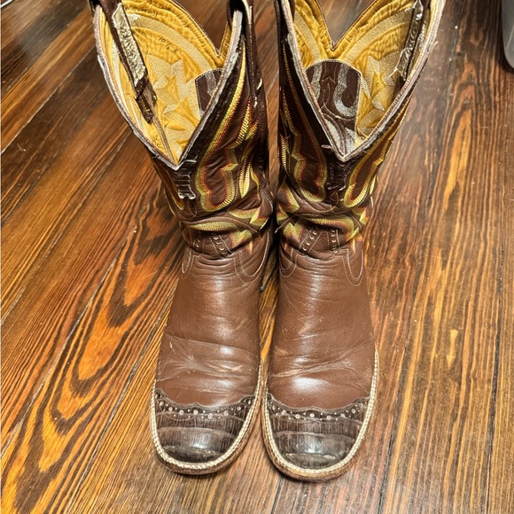 Rod Patrick Other - Chocolate Caiman Wing Boots